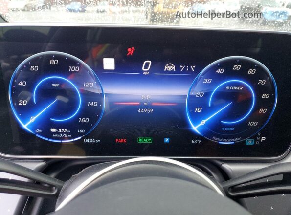 W1KCG2DB4NA020839 2022 MERCEDES-BENZ EQS Black Instrument cluster view