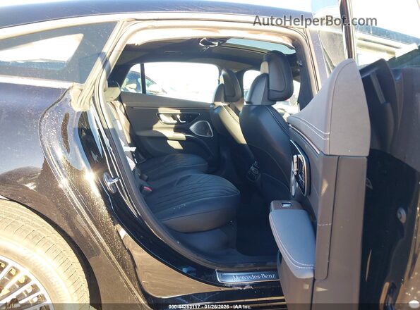 W1KCG4EB1PA027809 2023 MERCEDES-BENZ EQS 580 Black VIN კოდის სტიკერის ხედი