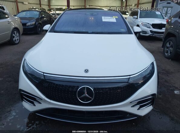 W1KCG4EB3NA001659 2022 MERCEDES-BENZ EQS 580 White Widok z tyłu