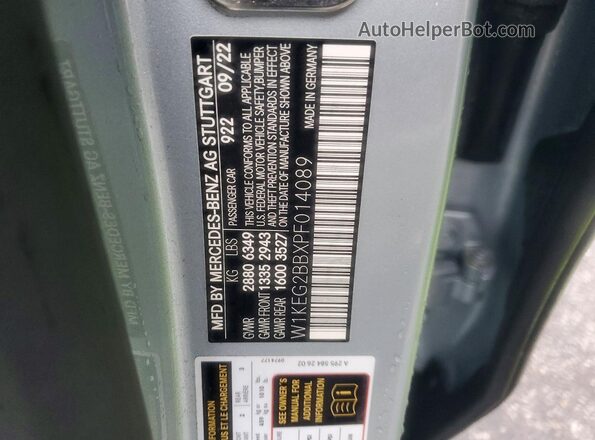 W1KEG2BBXPF014089 2023 MERCEDES-BENZ EQE Silver Vista del compartimento del motor