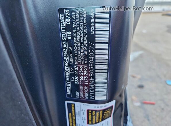W1KMJ4HB0RF040977 2024 MERCEDES-BENZ CLE Black Շարժիչի բաժամունքի տեսք