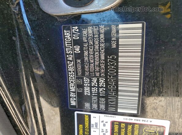 W1KMJ4HB4RF009375 2024 MERCEDES-BENZ CLE Black Շարժիչի բաժամունքի տեսք