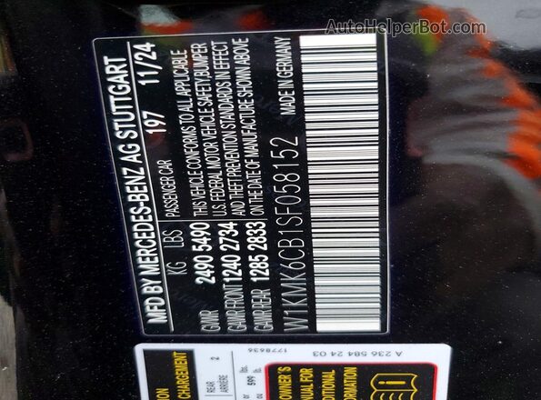 W1KMK6CB1SF058152 2025 MERCEDES-BENZ CLE Black Vista del compartimento del motor
