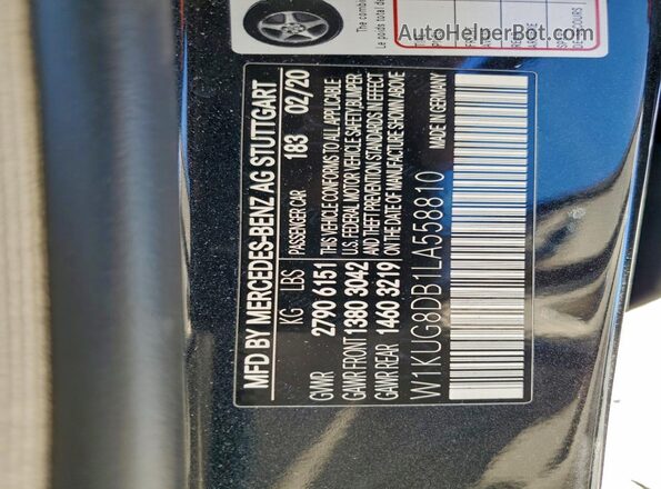W1KUG8DB1LA558810 2020 MERCEDES-BENZ S Black Widok komory silnika