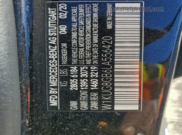 W1KUG8GB6LA556420 2020 MERCEDES-BENZ S Black Vista del compartimento del motor