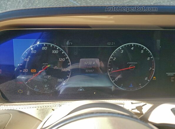 W1KUG8GB6LA556420 2020 MERCEDES-BENZ S Black Vista del cuadro de instrumentos