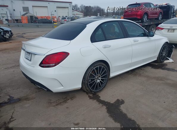 W1KWF8DB5MR605674 2021 MERCEDES-BENZ C-CLASS White Tył prawy