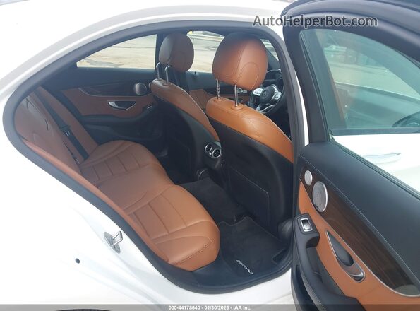 W1KWF8DB5MR605674 2021 MERCEDES-BENZ C-CLASS White Widok naklejki z numerem VIN
