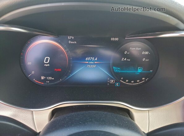 W1KWF8DBXMR641389 2021 MERCEDES-BENZ C White Սարքավորումների վահանակի տեսք