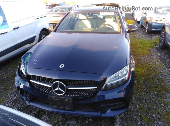 W1KWF8EB3MR649607 2021 MERCEDES-BENZ C Blue Widok z przodu
