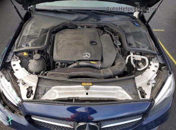 W1KWF8EB3MR649607 2021 MERCEDES-BENZ C Blue Widok wnętrza z tyłu
