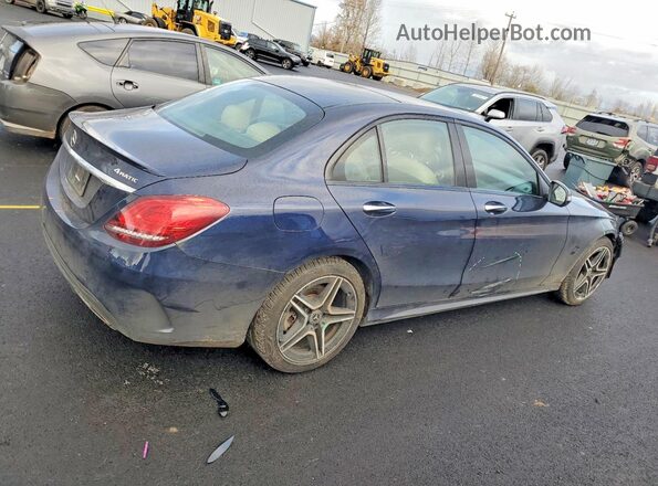W1KWF8EB3MR649607 2021 MERCEDES-BENZ C Blue Tył prawy