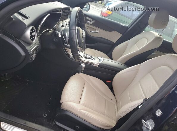 W1KWF8EB3MR649607 2021 MERCEDES-BENZ C Blue Widok wnętrza z przodu