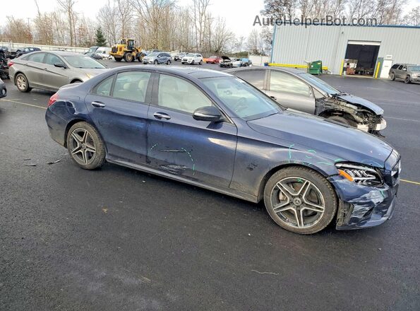 W1KWF8EB3MR649607 2021 MERCEDES-BENZ C Blue Przód prawy