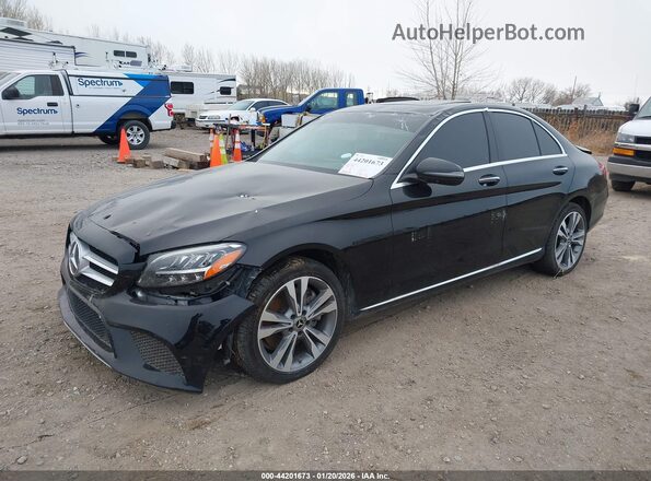 W1KWF8EB4MR614431 2021 MERCEDES-BENZ C-CLASS Black Przód lewy