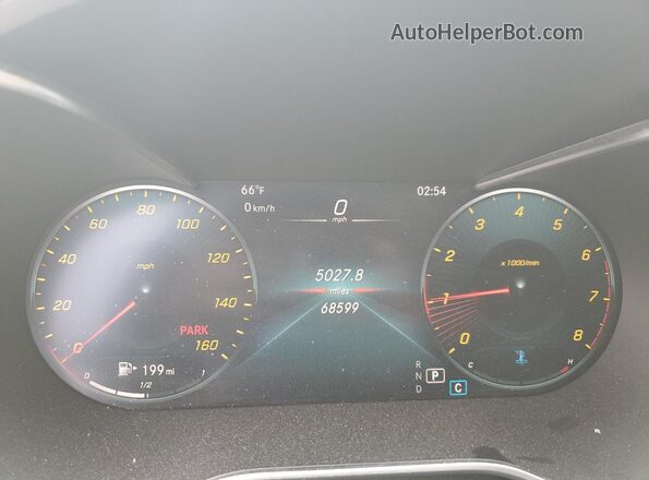 W1KWF8EB6MR621588 2021 MERCEDES-BENZ C White Instrument cluster view