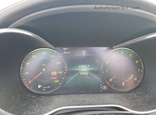 W1KWK8DBXMG070185 2021 MERCEDES-BENZ C Black ხელსაწყოთა პანელის ხედი