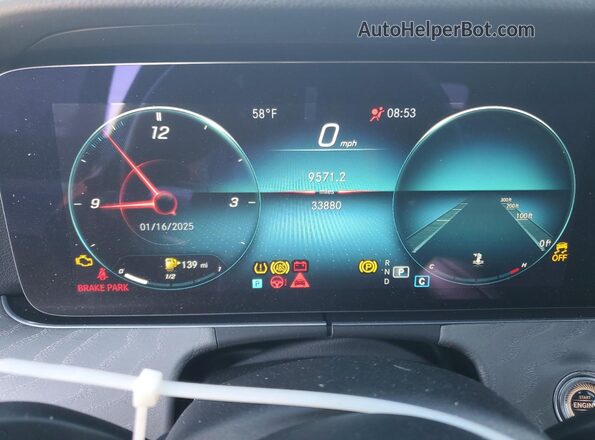 W1KZF8DB2MA947109 2021 MERCEDES-BENZ E Black Вид щитка приладів