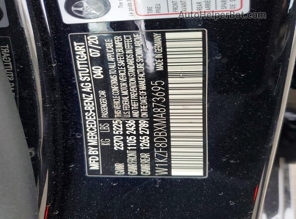 W1KZF8DBXMA873695 2021 MERCEDES-BENZ E Black ძრავის განყოფილების ხედი