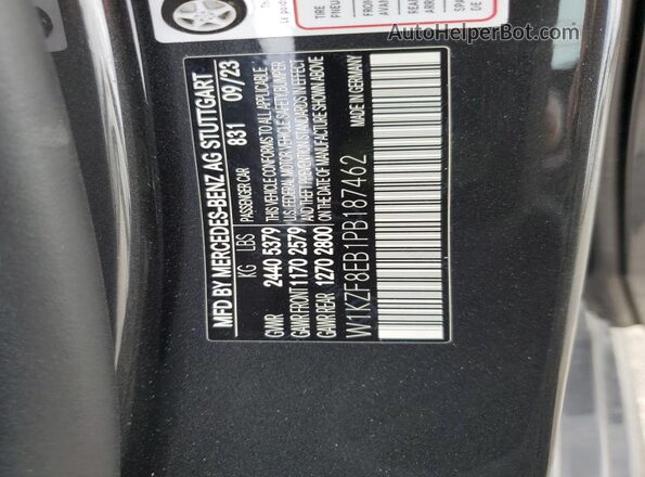 W1KZF8EB1PB187462 2023 MERCEDES-BENZ E Black Вид підкапотного простору