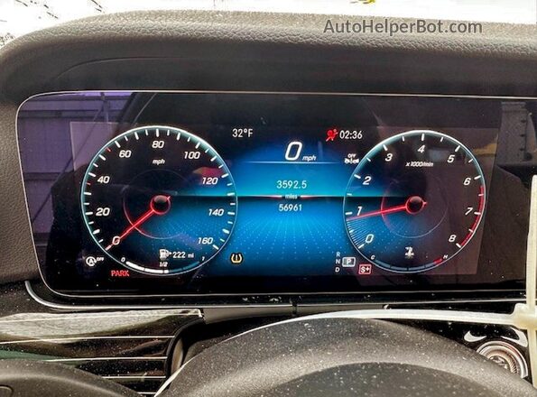 W1KZF8EBXMA979496 2021 MERCEDES-BENZ E Black Widok zestawu wskaźników