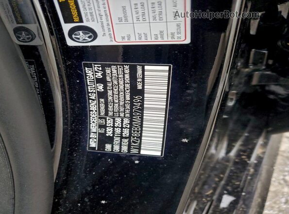 W1KZF8EBXMA979496 2021 MERCEDES-BENZ E Black Widok komory silnika