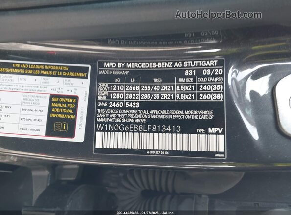 W1N0G6EB8LF813413 2020 MERCEDES-BENZ AMG GLC 43 Черный Вид подкапотного пространства