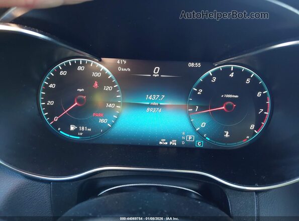 W1N0G8EB2MF874995 2021 MERCEDES-BENZ GLC 300 White უკანა სავარძლების ხედი