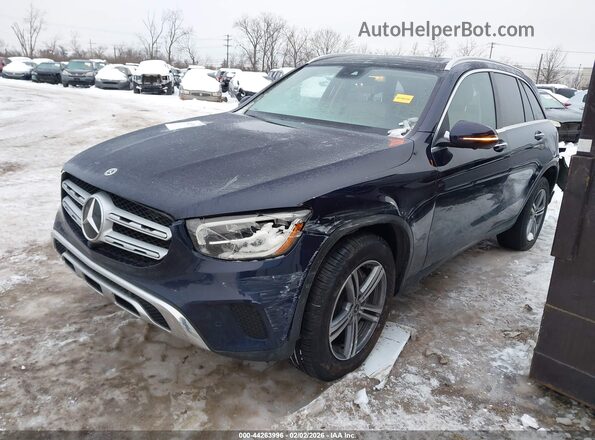 W1N0G8EB2MF919353 2021 MERCEDES-BENZ GLC 300 Dark Blue წინა მარცხენა ხედი სამი მეოთხედიდან