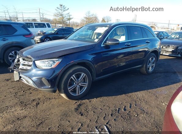 W1N0G8EB4NG040383 2022 MERCEDES-BENZ GLC 300 Dark Blue Przód lewy