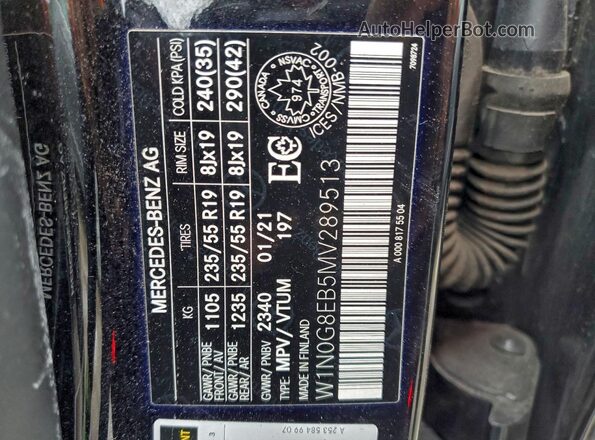 W1N0G8EB5MV289513 2021 MERCEDES-BENZ GLC-CLASS Black 