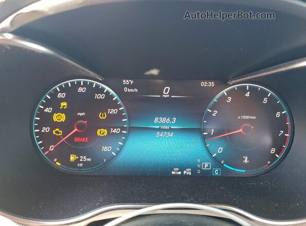 W1N0G8EB5NG117374 2022 MERCEDES-BENZ GLC-CLASS Black Սարքավորումների վահանակի տեսք