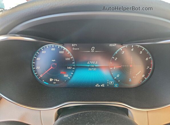 W1N0G8EB8MF889047 2021 MERCEDES-BENZ GLC-CLASS White Widok zestawu wskaźników