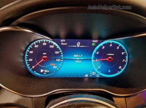 W1N0G8EB8MV292650 2021 MERCEDES-BENZ GLC-CLASS Черный Вид щитка приборов