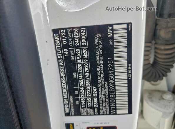 W1N0J8EB9NG047251 2022 MERCEDES-BENZ GLC-CLASS White Вид підкапотного простору