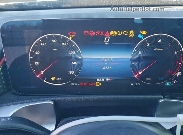 W1N4M4GB9SW392098 2025 MERCEDES-BENZ GLB-CLASS Black Вид щитка приладів