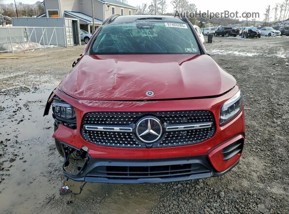 W1N4M4HB0SW422555 2025 MERCEDES-BENZ GLB-CLASS Red წინა ხედი