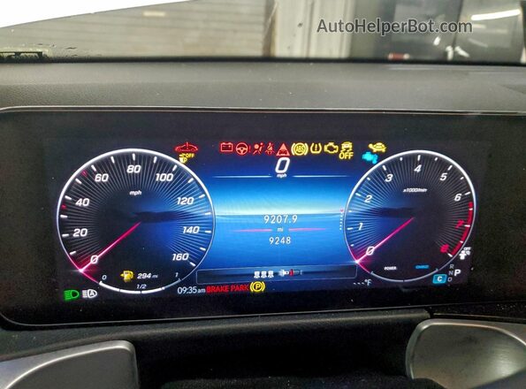 W1N4M4HB3SW409556 2025 MERCEDES-BENZ GLB-CLASS White ხელსაწყოთა პანელის ხედი