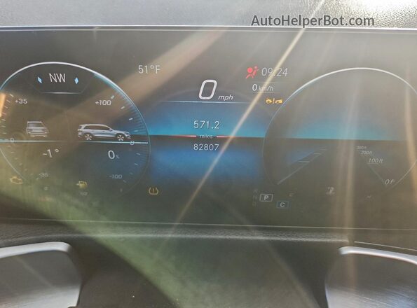 W1N4M4HB5PW300667 2023 MERCEDES-BENZ GLB-CLASS White Vista del cuadro de instrumentos