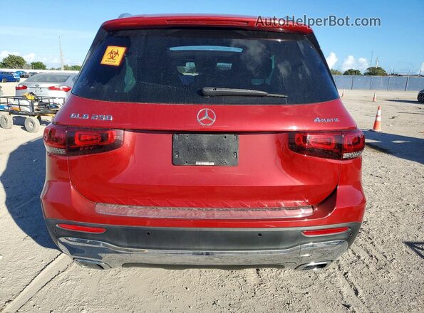 W1N4M4HB6LW033386 2020 MERCEDES-BENZ GLB-CLASS Red Вид ззаду