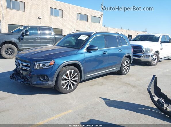 W1N4M4HB6PW278775 2023 MERCEDES-BENZ GLB-CLASS Blue Առջևի ձախ երեք քառորդ տեսարան