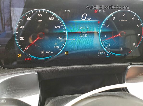 W1N4M4HB7NW237830 2022 MERCEDES-BENZ GLB-CLASS Черный Вид щитка приборов