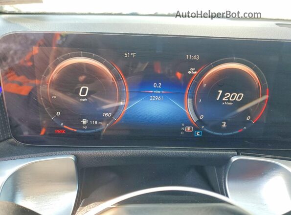 W1N4M4HB7PW270779 2023 MERCEDES-BENZ GLB-CLASS Black Սարքավորումների վահանակի տեսք