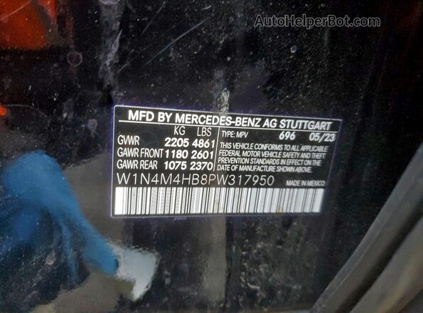 W1N4M4HB8PW317950 2023 MERCEDES-BENZ GLB-CLASS Black 