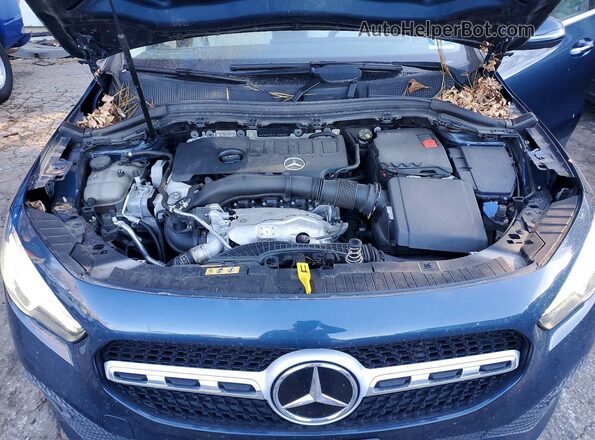 W1N4N4HB1MJ163555 2021 MERCEDES-BENZ GLA Blue Vista del compartimento del motor