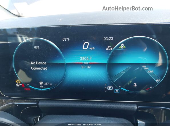 W1N4N4HB2NJ323248 2022 MERCEDES-BENZ GLA 250 Blue Rear seats view