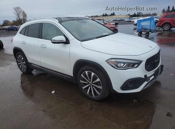 W1N4N4HB3MJ200654 2021 MERCEDES-BENZ GLA Белый Передняя правая четверть