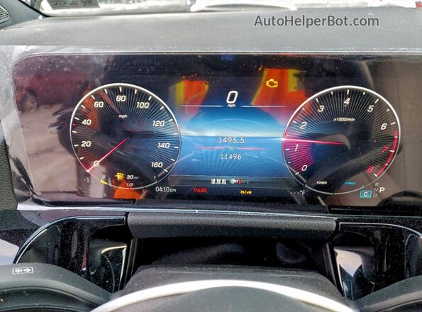 W1N4N4HB8RJ577746 2024 MERCEDES-BENZ GLA White Instrument cluster view