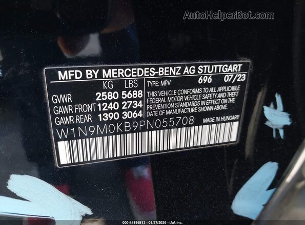 W1N9M0KB9PN055708 2023 MERCEDES-BENZ EQB 300 SUV Black 