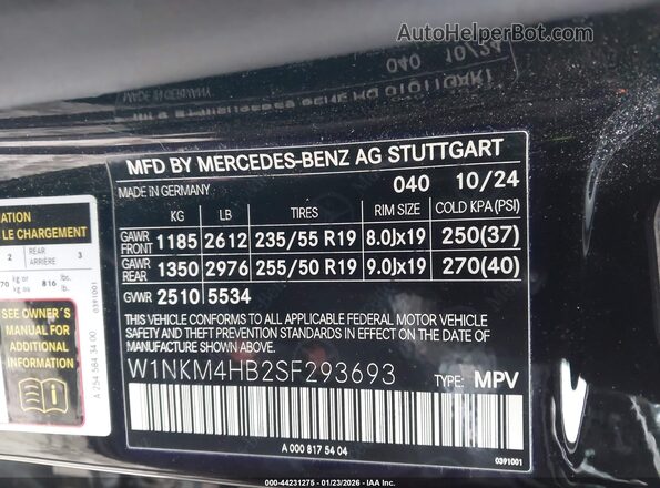 W1NKM4HB2SF293693 2025 MERCEDES-BENZ GLC 300 Black Engine compartment view